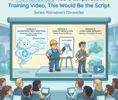 If The Rainsavers Had a Corporate HR Training Video, This Would Be the Script