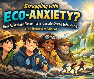 Struggling with Eco-Anxiety? How Adventure Fiction Turns Climate Dread Into Hope (The Rainsavers Edition)