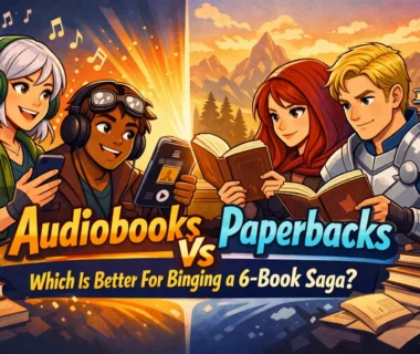 Audiobooks Vs Paperbacks: Which Is Better For Binging a 6-Book Saga?