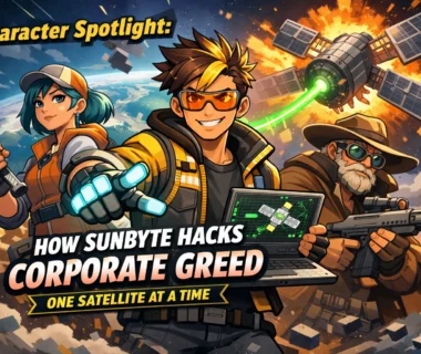 Character Spotlight: How Sunbyte Hacks Corporate Greed One Satellite at a Time